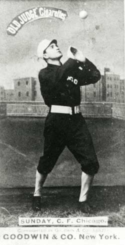 Begins to play pro baseball with the Chicago White Stockings